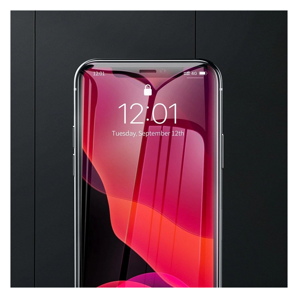 Baseus szkło hartowane 0.3mm 9H Apple iPhone 11/XR + pozycjoner (SGAPIPH61-LS02)