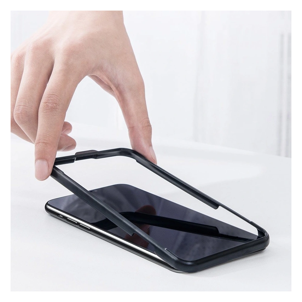 Baseus szkło hartowane 0.3mm 9H Apple iPhone 11/XR + pozycjoner (SGAPIPH61-LS02)