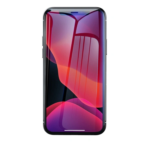 Kup Baseus szkło hartowane 0.3mm 9H Anti-bluelight Apple iPhone 11 Pro Max/XS Max + pozycjoner (SGAPIPH65-LF02) - BSU2354 - {ean13} - Sklep Home Screen
