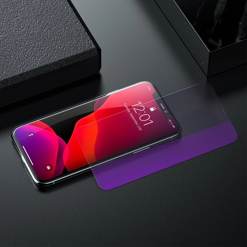 Kup Baseus szkło hartowane 0.3mm 9H Anti-bluelight Apple iPhone 11 Pro Max/XS Max + pozycjoner (SGAPIPH65-LF02) - BSU2354 - {ean13} - Sklep Home Screen