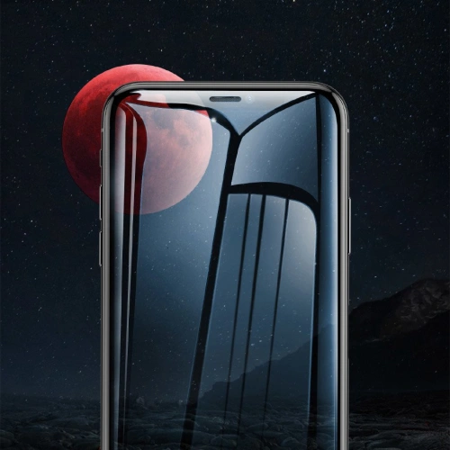 Kup Baseus szkło hartowane 0.3mm 9H Anti-bluelight Apple iPhone 11 Pro Max/XS Max + pozycjoner (SGAPIPH65-LF02) - BSU2354 - {ean13} - Sklep Home Screen