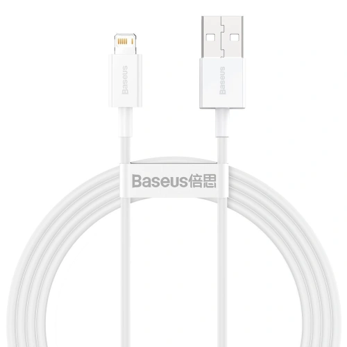Kup Kabel USB do Lightning Baseus Superior Series, 2.4A, 1,5m (bílý) - BSU2365WHT - {ean13} - Sklep Home Screen