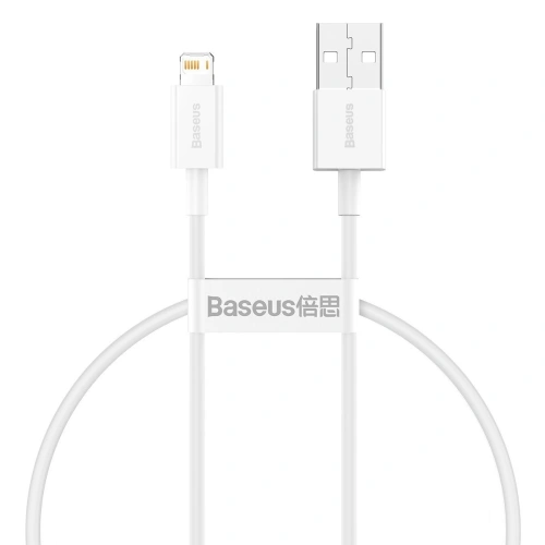 Kup Kabel USB la Lightning Baseus Superior Series, 2.4A, 0,25m (alb) - BSU2366WHT - {ean13} - Sklep Home Screen