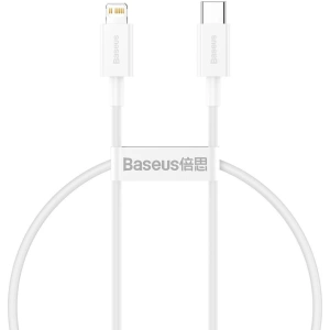 Baseus USB-C zu Lightning Kabel Superior Series, 20W, PD, 0.25m (weiß)
