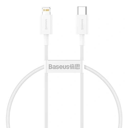 Kup Cablu USB-C la Lightning Baseus Superior Series, 20W, PD, 0,25m (alb) - BSU2367WHT - {ean13} - Sklep Home Screen