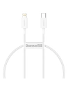 Cablu USB-C la Lightning Baseus Superior Series, 20W, PD, 0,25m (alb)