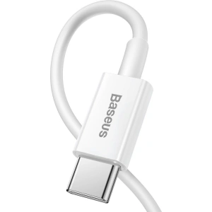 Baseus USB-C zu Lightning Kabel Superior Series, 20W, PD, 0.25m (weiß)