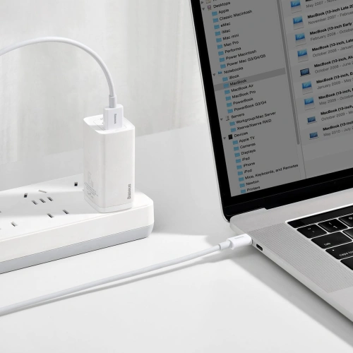 Kup Kabel USB do USB-C Baseus Superior Series, 66W, 1m (biały) - BSU2368WHT - {ean13} - Sklep Home Screen