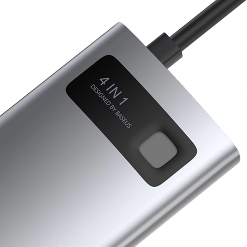 Kup Baseus Hub 4in1 Metal Gleam Series, USB-C auf USB 3.0 + USB 2.0 + HDMI + USB-C PD - BSU2370 - {ean13} - Sklep Home Screen