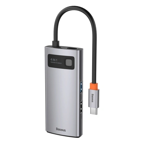 Kup Baseus Hub 4in1 Metal Gleam Series, USB-C auf USB 3.0 + USB 2.0 + HDMI + USB-C PD - BSU2370 - {ean13} - Sklep Home Screen