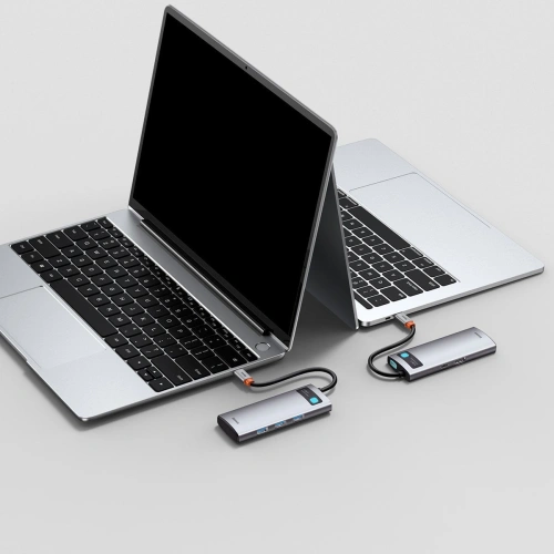 Kup Hub 5w1 Baseus Metal Gleam Series, USB-C 3x USB 3.0 + HDMI + USB-C PD-hoz - BSU2371 - {ean13} - Sklep Home Screen