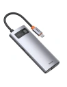 Kup Hub 6w1 Baseus Metal Gleam Series, USB-C do 3x USB 3.0 + HDMI + USB-C PD + Ethernet RJ45 - BSU2372 - {ean13} - Sklep Home Screen