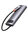 Kup Hub 6w1 Baseus Metal Gleam Series, USB-C do 3x USB 3.0 + HDMI + USB-C PD + Ethernet RJ45 - BSU2372 - {ean13} - Sklep Home Screen