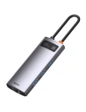 Kup Hub 6w1 Baseus Metal Gleam Series, USB-C do 3x USB 3.0 + HDMI + USB-C PD + Ethernet RJ45 - BSU2372 - {ean13} - Sklep Home Screen