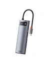 Kup Baseus Hub 8in1 Metal Gleam Series, USB-C an 3x USB 3.0 + HDMI + USB-C PD + Ethernet RJ45 + microSD/SD - BSU2373 - {ean13} - Sklep Home Screen