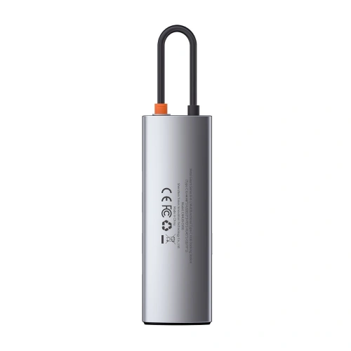 Kup Baseus Hub 8in1 Metal Gleam Series, USB-C an 3x USB 3.0 + HDMI + USB-C PD + Ethernet RJ45 + microSD/SD - BSU2373 - {ean13} - Sklep Home Screen