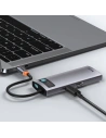 Kup Hub 6w1 Baseus Metal Gleam Series, USB-C do 3x USB 3.0 + HDMI + USB-C PD + Ethernet RJ45 - BSU2372 - {ean13} - Sklep Home Screen