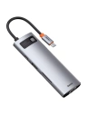 Kup Hub 8w1 Baseus Metal Gleam Series, USB-C na 3x USB 3.0 + HDMI + USB-C PD + Ethernet RJ45 + microSD/SD - BSU2373 - {ean13} - Sklep Home Screen