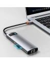 Kup Hub 8w1 Baseus Metal Gleam Series, USB-C do 3x USB 3.0 + HDMI + USB-C PD + Ethernet RJ45 + microSD/SD - BSU2373 - {ean13} - Sklep Home Screen