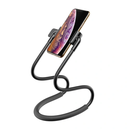 Kup Uchwyt Baseus Neck-Mounted Lazy Bracket na szyję, do telefonów i tabletów 4-10" (czarny) - BSU2374BLK - {ean13} - Sklep Home Screen