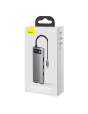 Kup Hub 8w1 Baseus Metal Gleam Series, USB-C do 3x USB 3.0 + HDMI + USB-C PD + Ethernet RJ45 + microSD/SD - BSU2373 - {ean13} - Sklep Home Screen