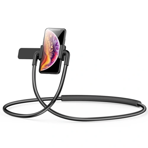 Kup Uchwyt Baseus Neck-Mounted Lazy Bracket na szyję, do telefonów i tabletów 4-10" (czarny) - BSU2374BLK - {ean13} - Sklep Home Screen