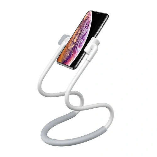 Kup Uchwyt Baseus Neck-Mounted Lazy Bracket pentru gât, pentru telefoane și tablete 4-10" (alb) - BSU2375WHT - {ean13} - Sklep Home Screen