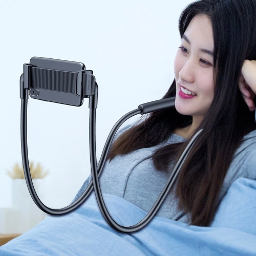 Kup Uchwyt Baseus Neck-Mounted Lazy Bracket na szyję, do telefonów i tabletów 4-10" (czarny) - BSU2374BLK - {ean13} - Sklep Home Screen