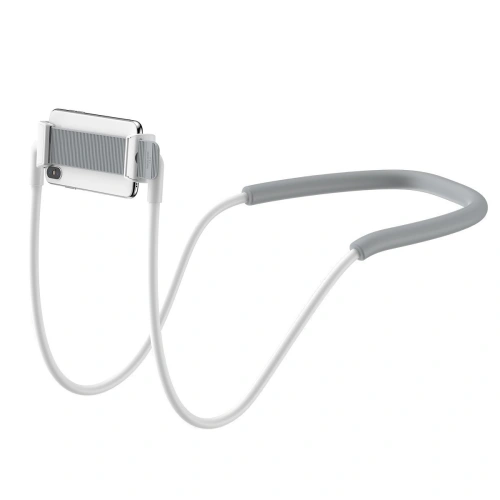 Kup Uchwyt Baseus Neck-Mounted Lazy Bracket na szyję, do telefonów i tabletów 4-10" (biały) - BSU2375WHT - {ean13} - Sklep Home Screen