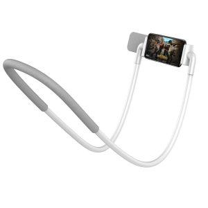 Kup Uchwyt Baseus Neck-Mounted Lazy Bracket na szyję, do telefonów i tabletów 4-10" (biały) - BSU2375WHT - {ean13} - Sklep Home Screen