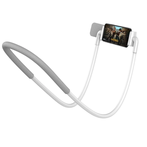Kup Uchwyt Baseus Neck-Mounted Lazy Bracket pentru gât, pentru telefoane și tablete 4-10" (alb) - BSU2375WHT - {ean13} - Sklep Home Screen