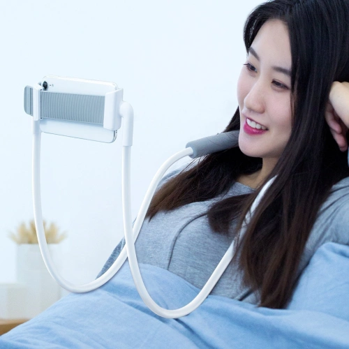 Kup Uchwyt Baseus Neck-Mounted Lazy Bracket na krk, pro telefony a tablety 4-10" (bílý) - BSU2375WHT - {ean13} - Sklep Home Screen