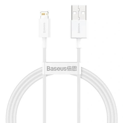 Kup Baseus USB-zu-Lightning-Kabel Superior Series, 2,4 A, 1 m (weiß) - BSU2379WHT - {ean13} - Sklep Home Screen