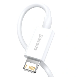 Kup Kabel USB do Lightning Baseus Superior Series, 2.4A, 1m (biały) - BSU2379WHT - {ean13} - Sklep Home Screen