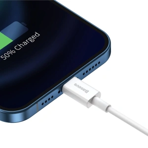 Kup Kabel USB do Lightning Baseus Superior Series, 2.4A, 1m (bílý) - BSU2379WHT - {ean13} - Sklep Home Screen