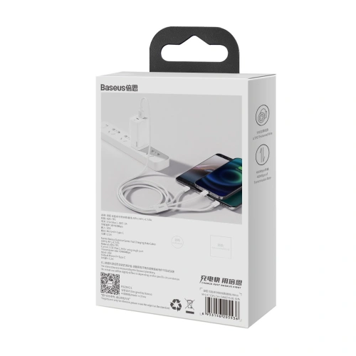 Kup Cablul USB 3w1 Baseus Superior Series, USB la micro USB / USB-C / Lightning, 3.5A, 1.2m (alb) - BSU2381WHT - {ean13} - Sklep Home Screen