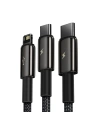 Kup Baseus 1.5m USB 3-in-1 Kabel Tungsten Gold, USB zu micro USB / USB-C / Lightning, 3.5A, (schwarz) - BSU2383BLK - {ean13} - Sklep Home Screen