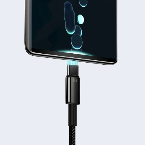 Kup USB-C USB kábel Baseus Tungsten Gold, 66W, 1m (fekete) - BSU2382BLK - {ean13} - Sklep Home Screen