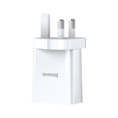 Kup Baseus încărcător de rețea 2x USB 2.1A 10,5W (priză UK) alb (CCFS-S02) - BSU2401WHT - {ean13} - Sklep Home Screen