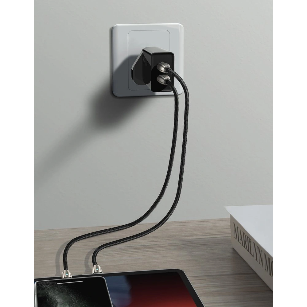 Baseus ładowarka sieciowa 2x USB 2.1A 10,5W (wtyczka UK) biały (CCFS-S02)