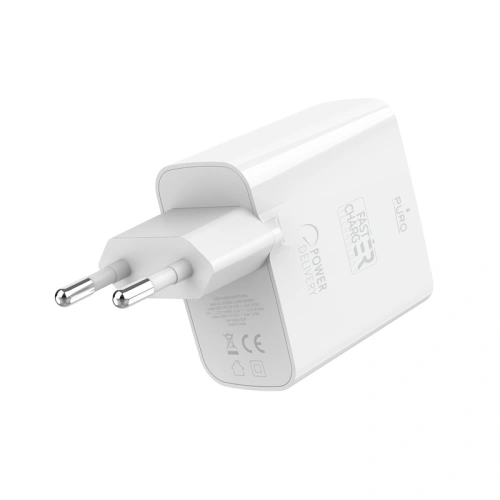 Kup Încărcător de rețea PURO Mini Fast Travel Charger USB-A + USB-C Power Delivery 32W (alb) - PUR411WHT - {ean13} - Sklep Home Screen