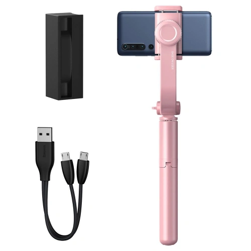 Kup Baseus băţ de selfie telescopic extins cu stativ şi telecomandă Bluetooth roz (SULH-04) - BSU2446PNK - {ean13} - Sklep Home Screen