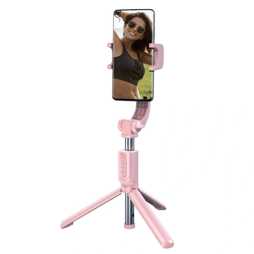 Kup Baseus băţ de selfie telescopic extins cu stativ şi telecomandă Bluetooth roz (SULH-04) - BSU2446PNK - {ean13} - Sklep Home Screen