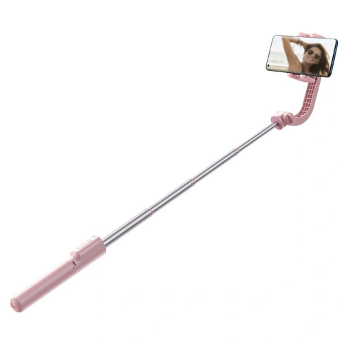 Kup Baseus băţ de selfie telescopic extins cu stativ şi telecomandă Bluetooth roz (SULH-04) - BSU2446PNK - {ean13} - Sklep Home Screen