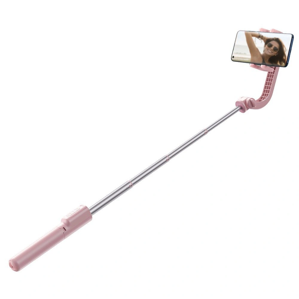 Baseus selfie stick teleskopowy rozsuwany kijek do selfie statyw z pilotem Bluetooth różowy (SULH-04)