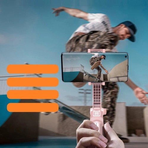 Kup Baseus băţ de selfie telescopic extins cu stativ şi telecomandă Bluetooth roz (SULH-04) - BSU2446PNK - {ean13} - Sklep Home Screen