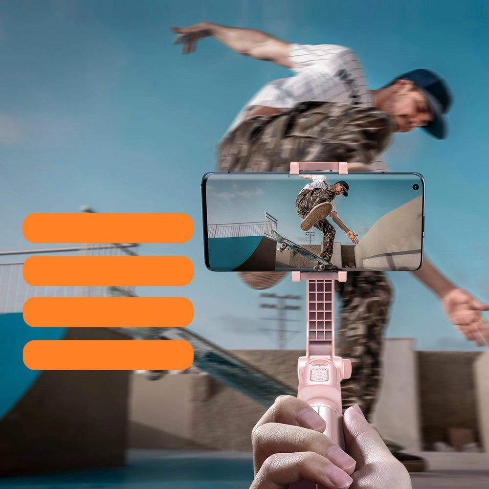 Baseus selfie stick teleskopowy rozsuwany kijek do selfie statyw z pilotem Bluetooth różowy (SULH-04)