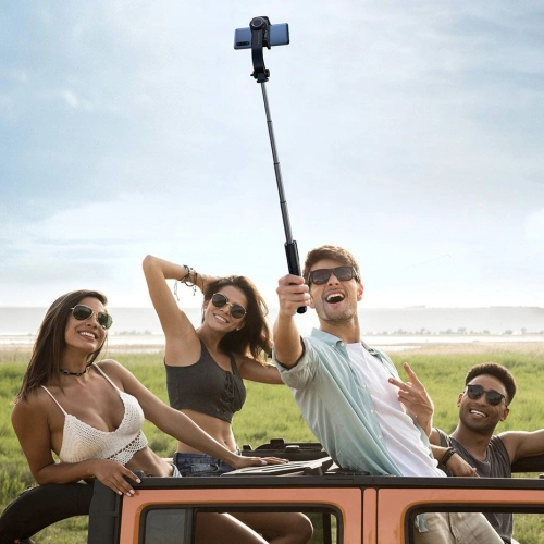 Kup Baseus băţ de selfie telescopic extins cu stativ şi telecomandă Bluetooth roz (SULH-04) - BSU2446PNK - {ean13} - Sklep Home Screen