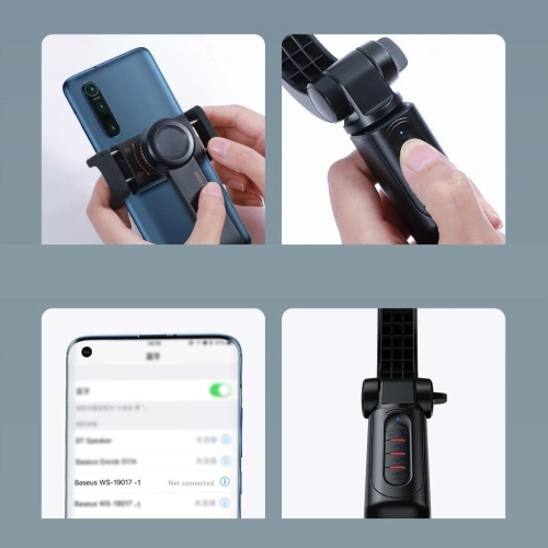 Kup Baseus băţ de selfie telescopic extins cu stativ şi telecomandă Bluetooth roz (SULH-04) - BSU2446PNK - {ean13} - Sklep Home Screen