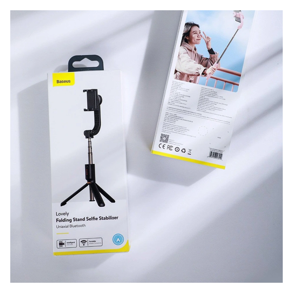 Baseus selfie stick teleskopowy rozsuwany kijek do selfie statyw z pilotem Bluetooth różowy (SULH-04)